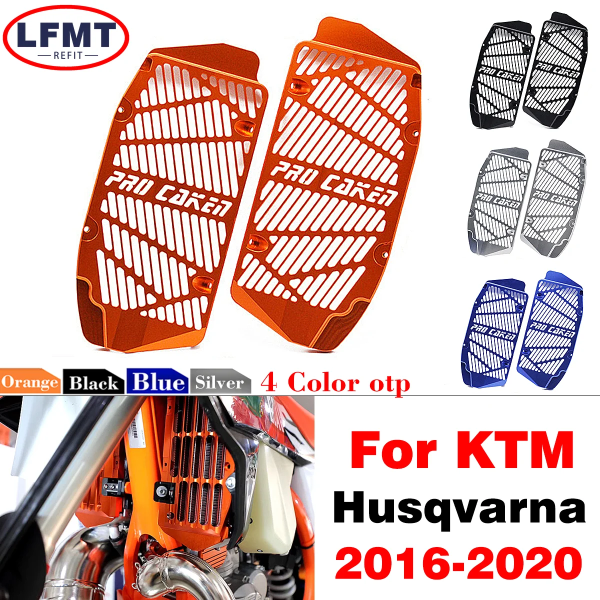 

For KTM XC XCF SX SXF XCW XCFW EXC EXC-F For Husqvarna TC TE TX FC FE FX 2017-2022 Radiator Grille Guard Grill Cover Protector