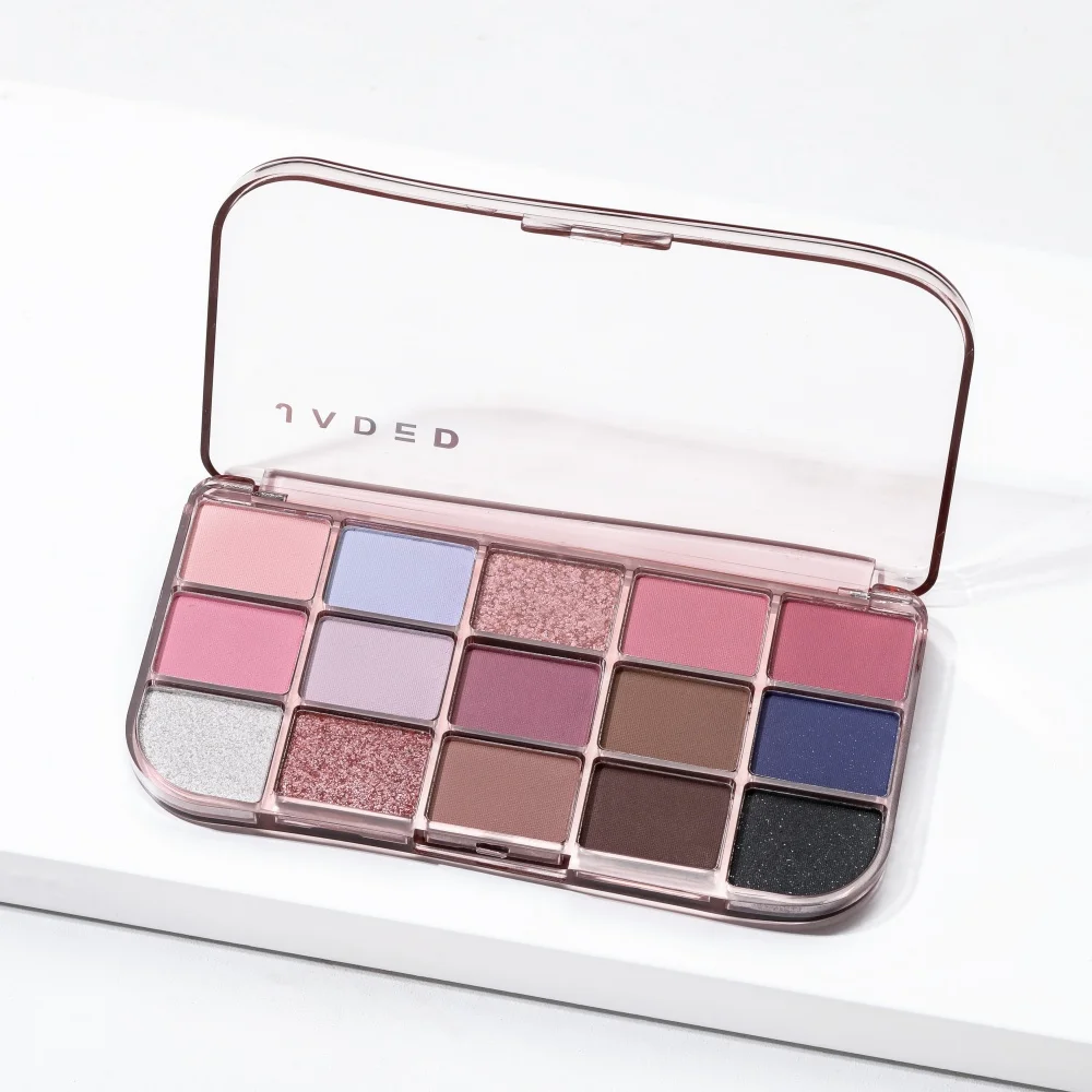 15色展開 高品質 ピンク 防水 高発色 シルキーパウダー アイシャドウパレット スムース ヴィーガン メイクアップ アイシャドウパレット