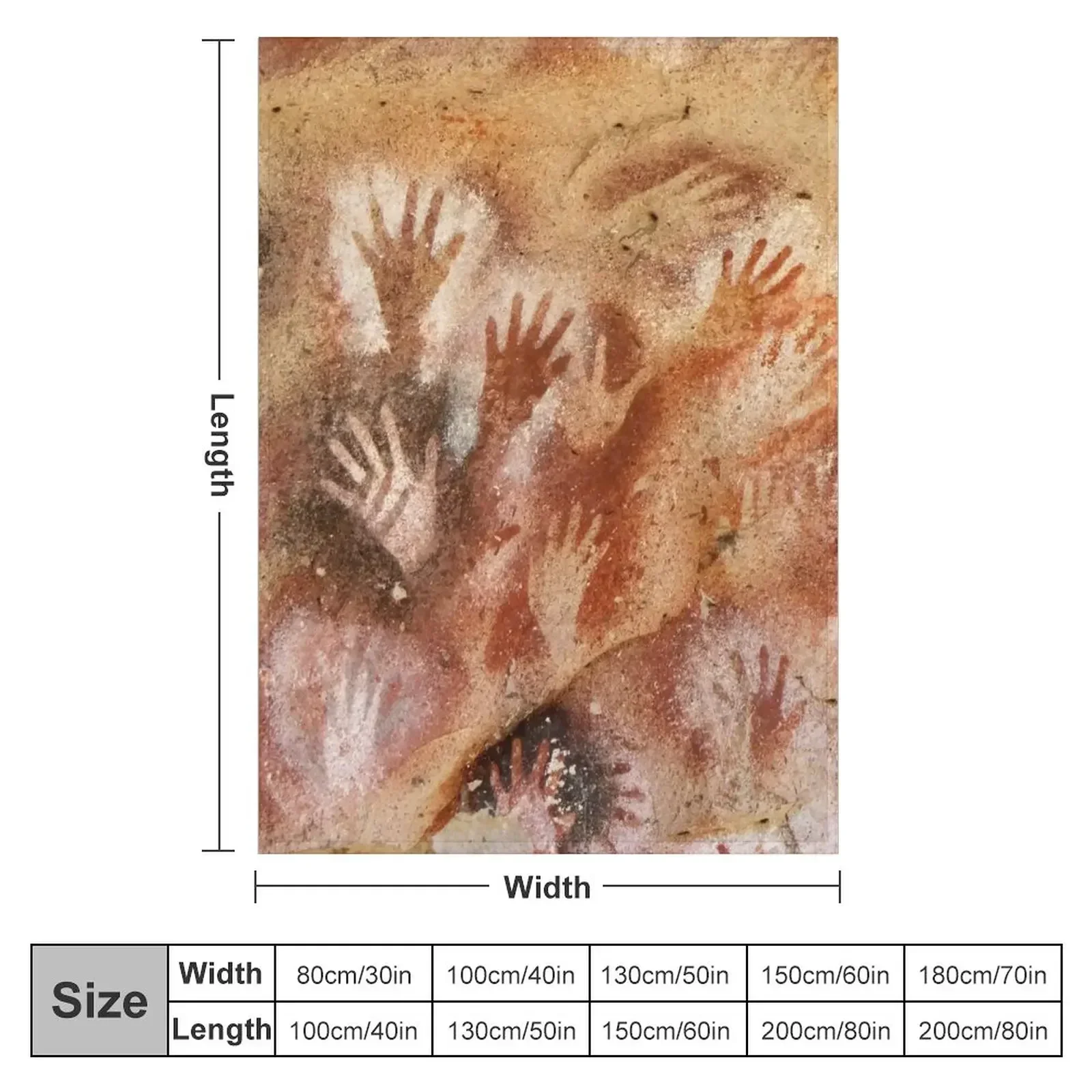 Cueva de las Manos Max Resolution Throw Blanket Travel christmas decoration Vintage blankets ands Loose Bed covers Blankets