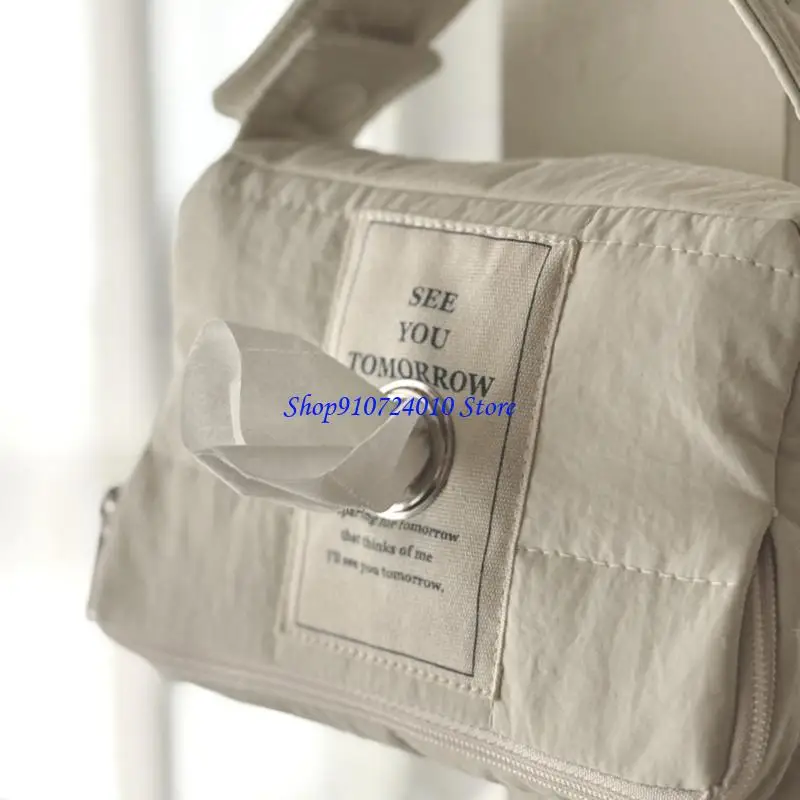 77HD Компактный многоразовый держатель для детских салфеток для органайзера для коляски Портативный футляр для салфеток с ручкой