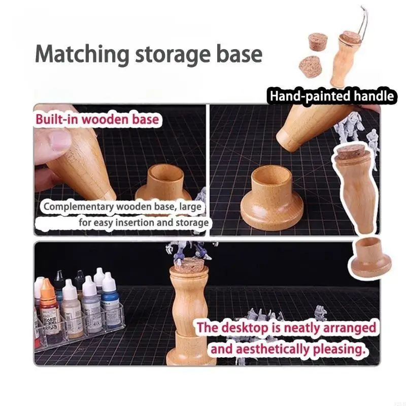 Model Stand for Miniature Painting Prevents Tipping and Damage Lightweight Design for Easy Portability in Artwork A2UB