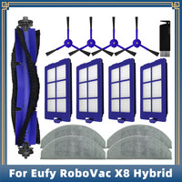 Compatible For Anker Eufy RoboVac X8 Hybrid Robot Vacuum Spare Parts Accessories Main Side Brush Hepa Filter Mop Rag Cloth