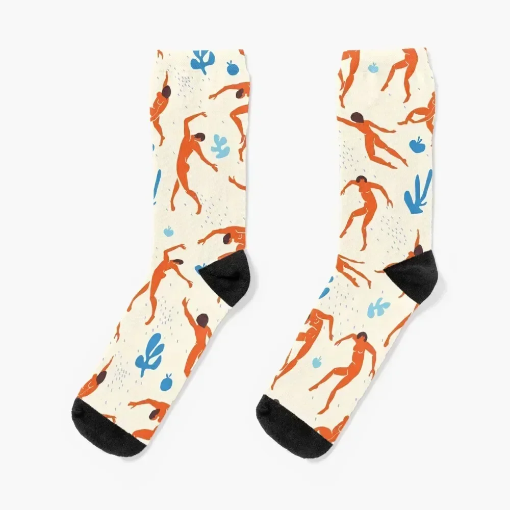 

Dancers - Inspired by Matisse Socks heated anti-slip winter thermal Stockings Socks Female Men's
