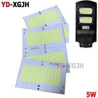 Portable LED COB 60 Beads White Light 5W 3V Solar Powered Camping Spotlight Bulb Accessory Integrated Chip for Outdoor Use