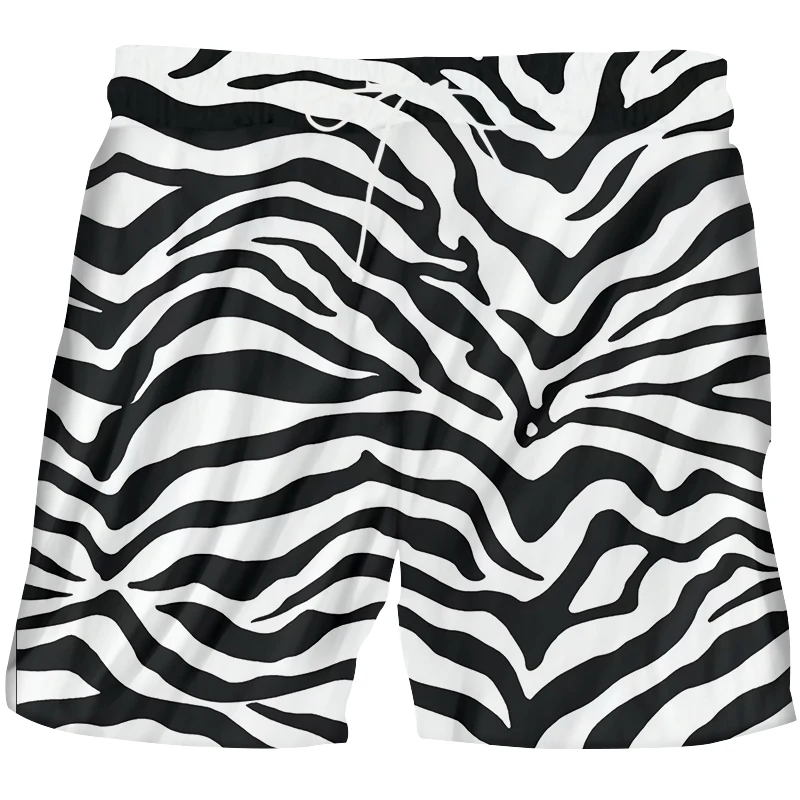 Spodenki Tank męskie dresy T-shirt spodenki garnitur zestawy dwuczęściowe lato 3D drukuj Zebra paski z krótkim rękawem rozrywka sportowa