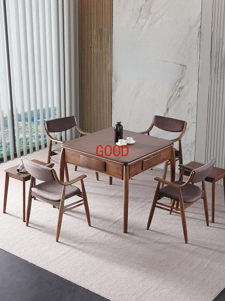 

Автоматический электрический стол для маджонга 2-в-1: обеденный и игровой, бесшумный