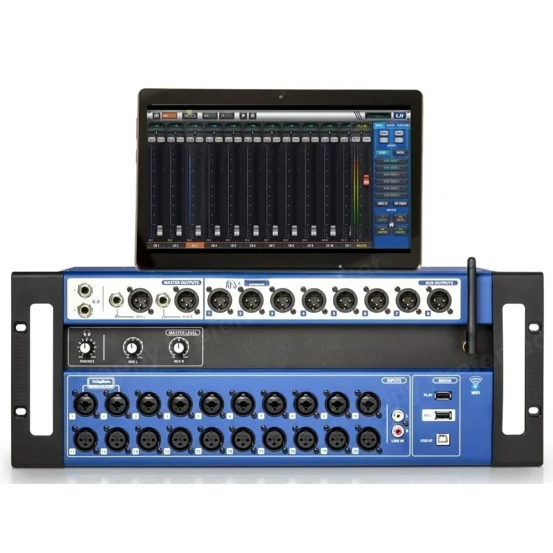 Shengyi UI24 rack-mounted digital mixer, tablet mobile phone, computer can be remotely controlled