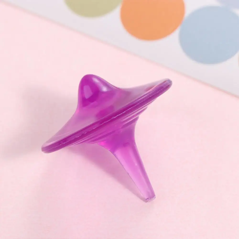ตลกอะคริลิคที่มีสีสัน Gyro Interactive Handmade หมุน Gyroscope การศึกษาความปลอดภัย Spinning Top เด็ก/เด็ก