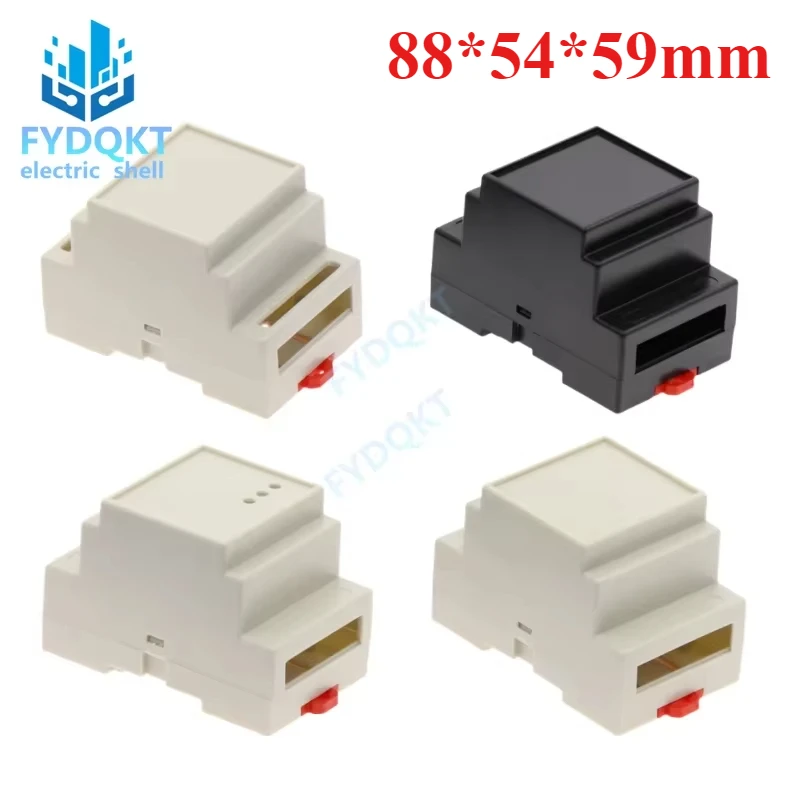 new DIN 35-Rail PLC 88X54X59MM Fire Detection Material Instrument Shell Controller Case Rail Junction Box 4-18 4-18-1 4-18-2