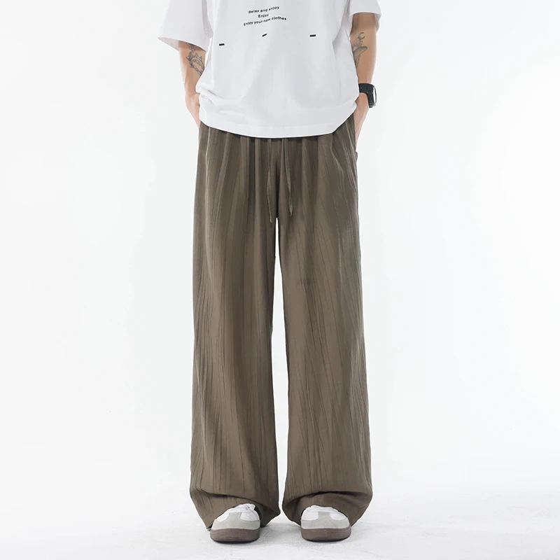 

2025 мужские модные брюки с высокой талией, мужские повседневные спортивные брюки, мужские и женские быстросохнущие широкие брюки, парашютные брюки в корейском стиле