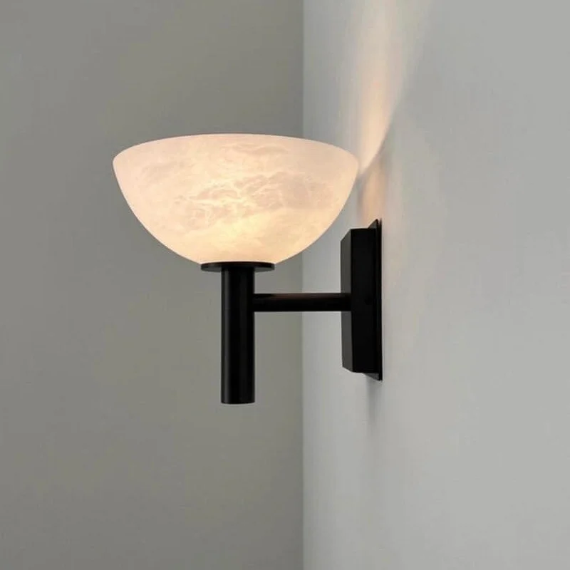 Marble living room Wall Lamp Wabi-Sabi Style Modern Luxury Bedroom Headboard Wall Lamp Creative Passage corridor wall lighting