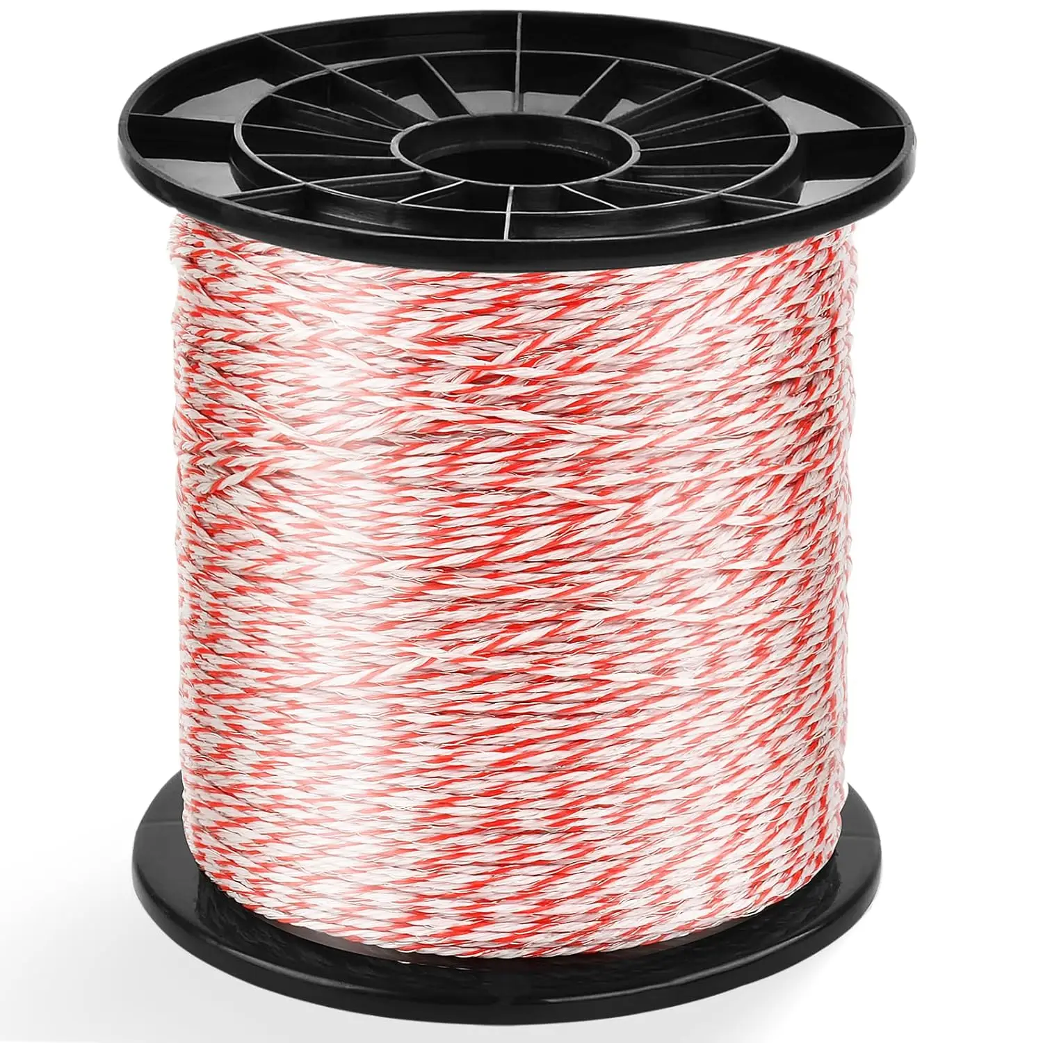 500/1000M Roll Electric Fence Rope Polywire with Steel Poly Rope for Sheep Cattle Animal Reliable Conductivity Wire
