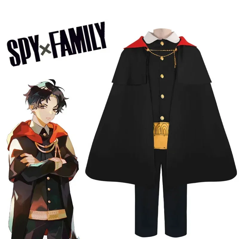 Anime Spy X Family Damian Desmond Anya Forger disfraces Cosplay capa peluca Imperial Scholar capa uniforme escolar Halloween Coágulo MN3