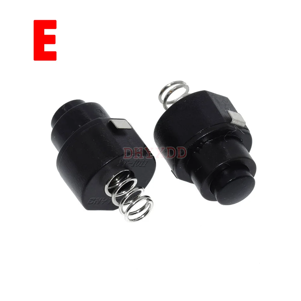 LED Strong Light Flashlight Button Switch Height 27.5mm ON/ OFF Electric Torch Light Tail Switches Portable Lighting Accessories