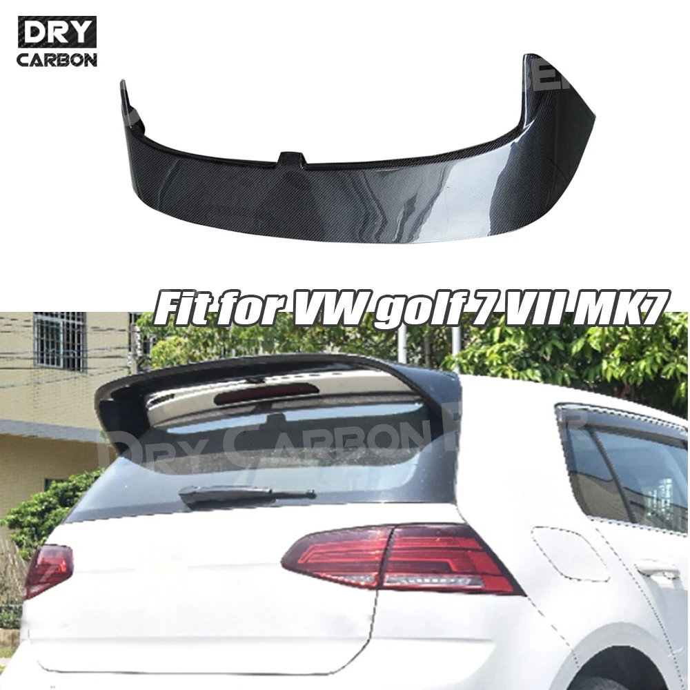 

Carbon Fiber FRP Black Rear Roof Spoiler Wings for Volkswagen VW golf 7 VII MK7 Standard 2014-2017 Non GTI Car Accessories