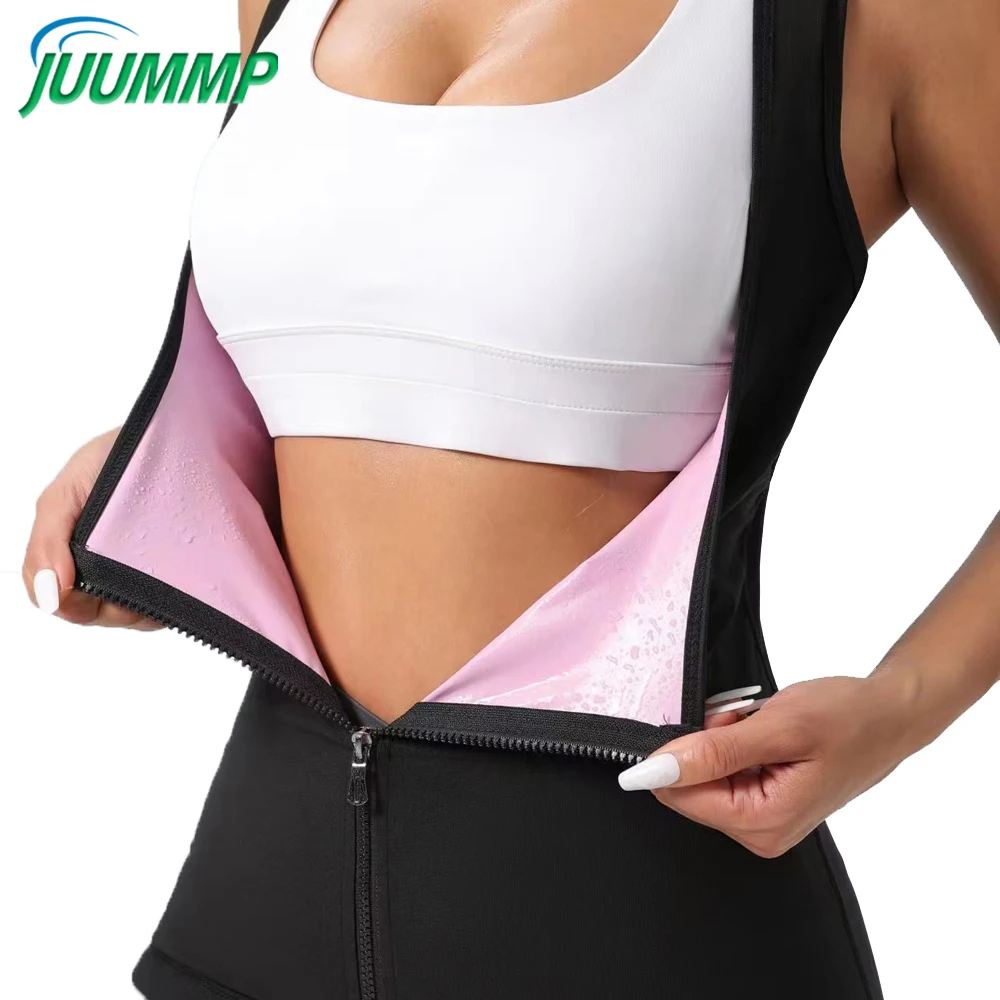 1Pcs Sweat Vest for Women Weight Loss Sweat Workout Tank Top Slimming Sauna Shirt, Heat Trapping Sweat Compression Vest