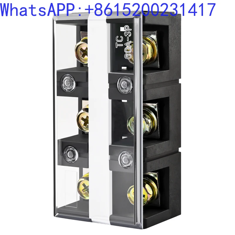 

TC wiring terminal block 60 100 150 200 300 400A high current 2 3 45P terminal post copper