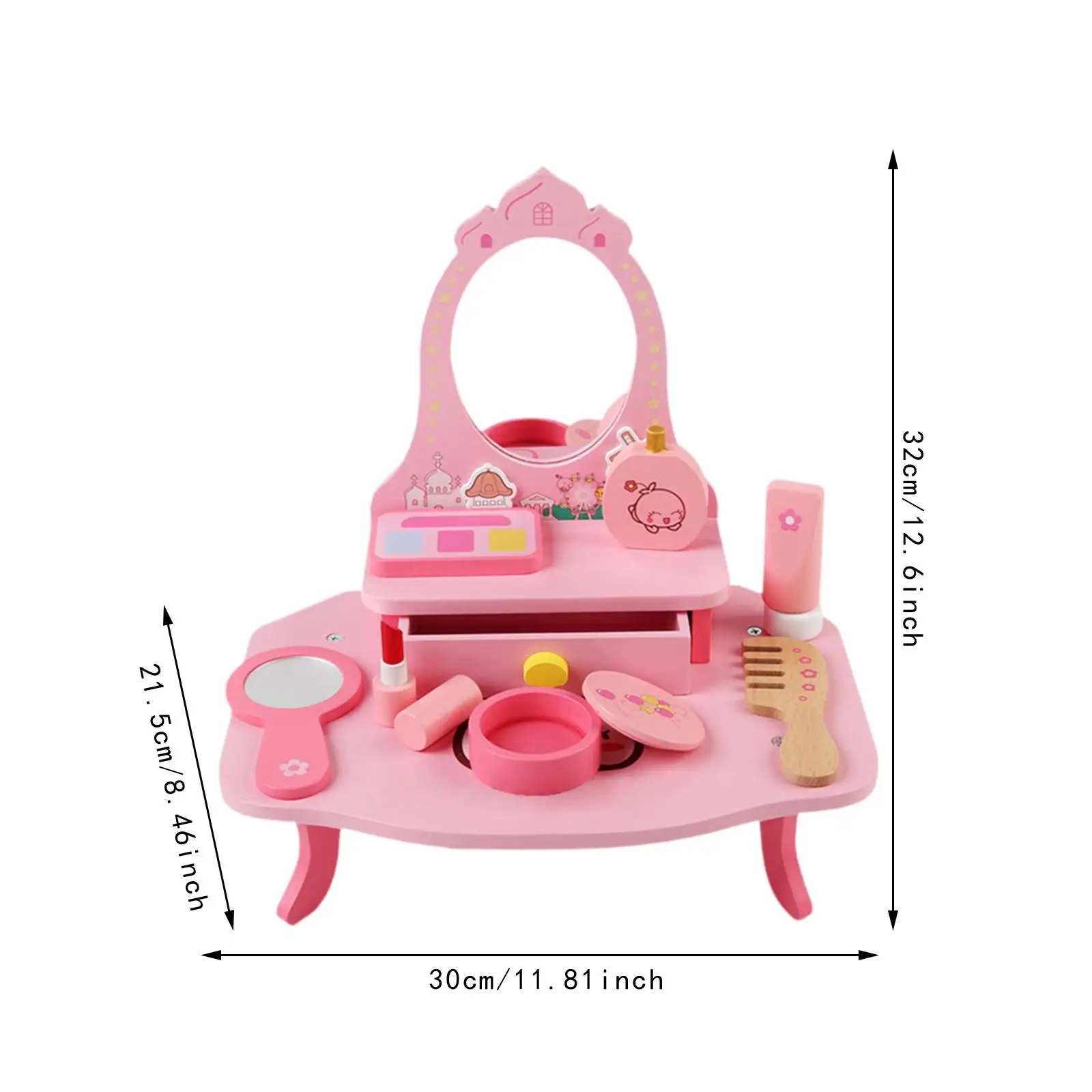 Kit per il trucco per bambini Simulazione Giocattoli educativi Giocattolo di bellezza Ragazze Finta set di trucco per ragazze Bambini Bambini Piccoli Regali di compleanno