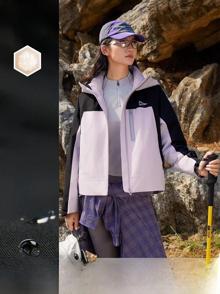 

Новая женская короткая пуховая куртка Snow Flying 2026 для весны: водонепроницаемая, с гусиным пухом, ветрозащитная, для активного отдыха, путешествий, кемпинга и походов