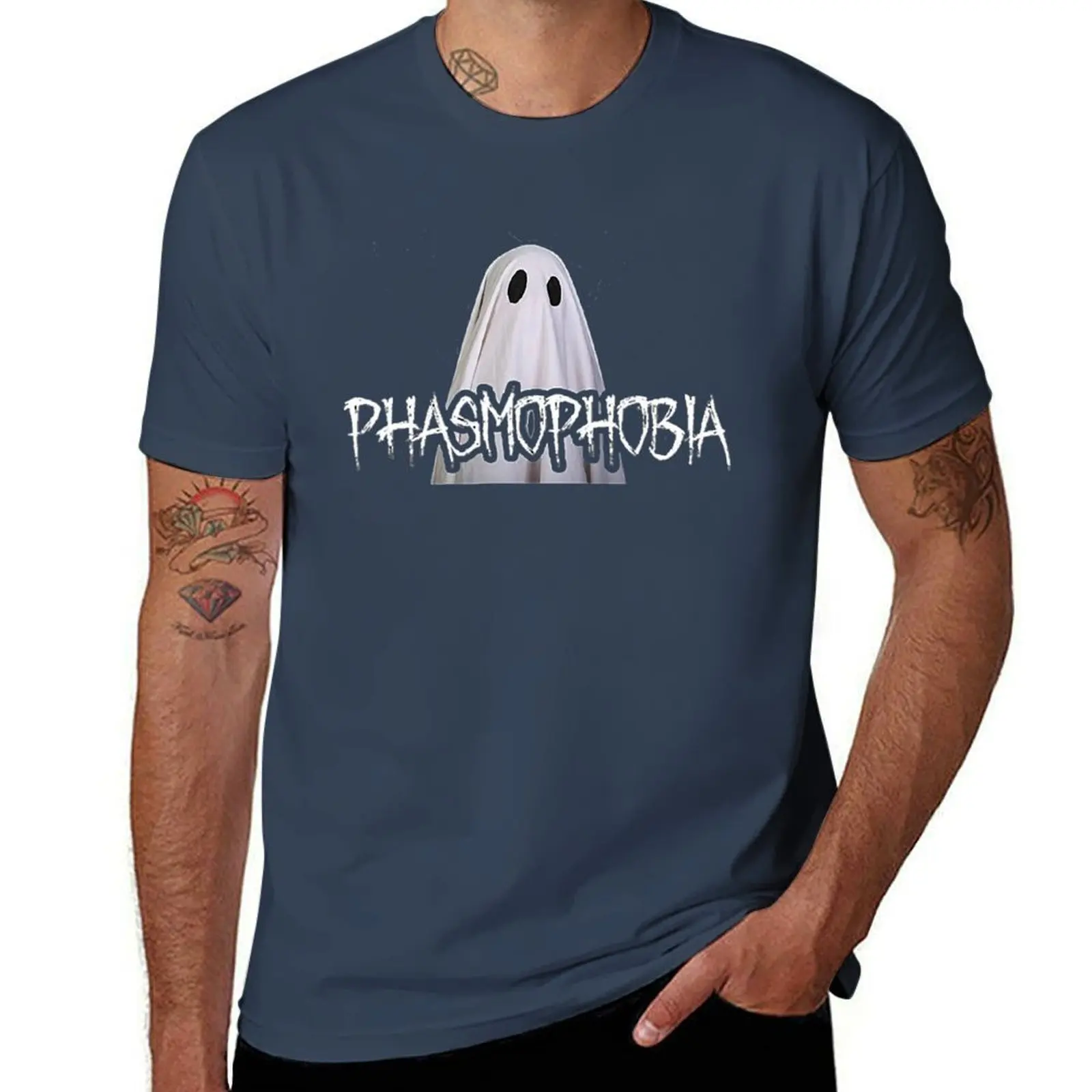 

Phasmophobia Gamer T-Shirt Anti-Fade Casual Tee Shirt