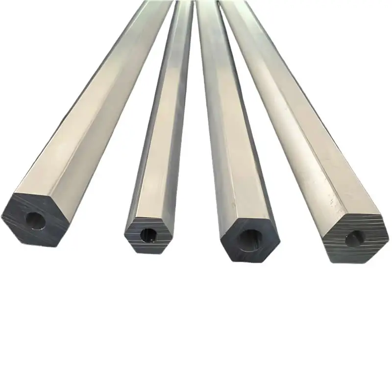 6063 T5 Outer Hexagon Inner Circle Aluminum Alloy Tube Telescopic Sleeve Hexagonal Hollow Aluminum Rod Opposite Side 5 6 7 8mm