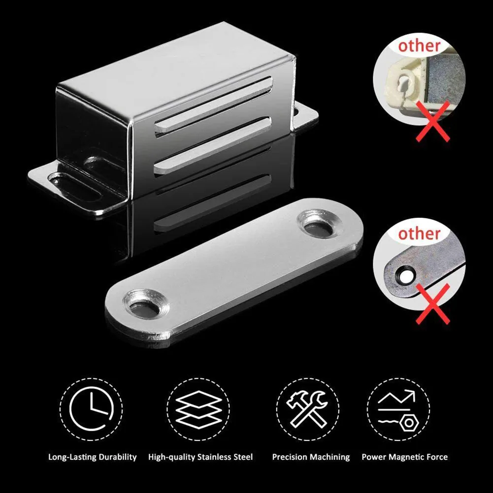 Magnetic Door Catch Strong Heavy Duty Cupboard Magnets Kitchen Door Catch Closer Drawer Cabinet Cupboard Furniture Hardware