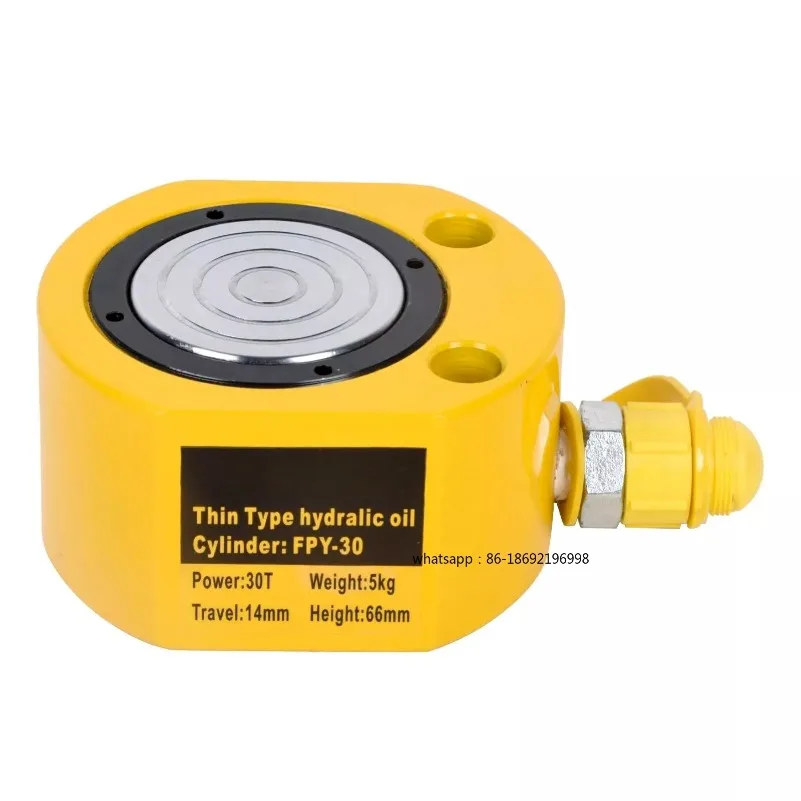 

Super Thin Type Hydraulic Cylinder FPY-301 Hydraulic Jack with Height of 61mm, Work Travel of 14mm with 30T