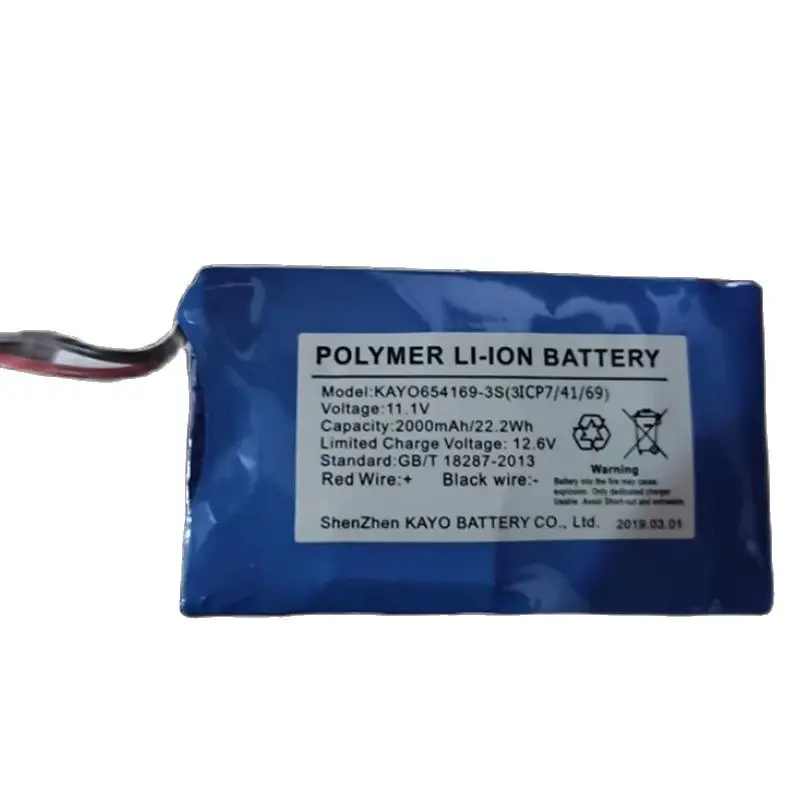 

KAYO654169-3S DPfusion SP1 11,1 В 2000 мАч литиевая аккумуляторная батарея для литиевого насоса 6