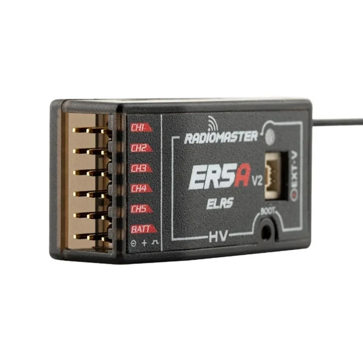 RadioMaster ER5A V2 2.4GHz ExpressLRS ELRS 5CH PWM Receiver For RC Car Boat Crawler Surface Model