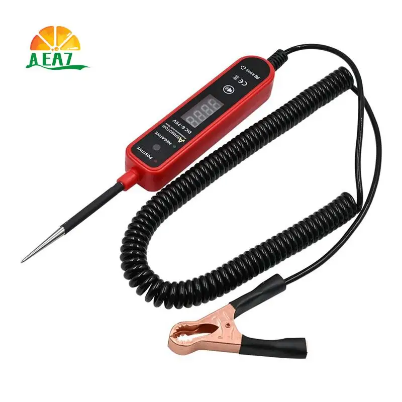 

AEA7-AERMOTOR EM289 Автомобильный тестер электрических цепей Светодиодный цифровой дисплей напряжения Автомобильный диагностический инструмент короткого замыкания