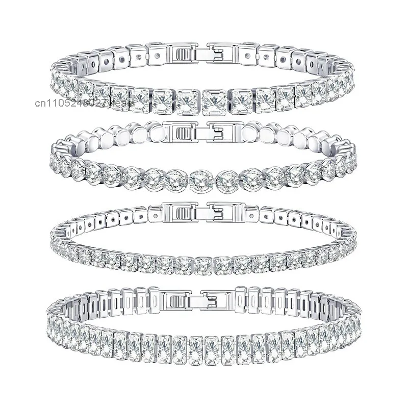 Customized Tennis Bracelet 14k 18k Lab Grown Diamond Tennis Chain Fine Diamond Jewelry HPHT