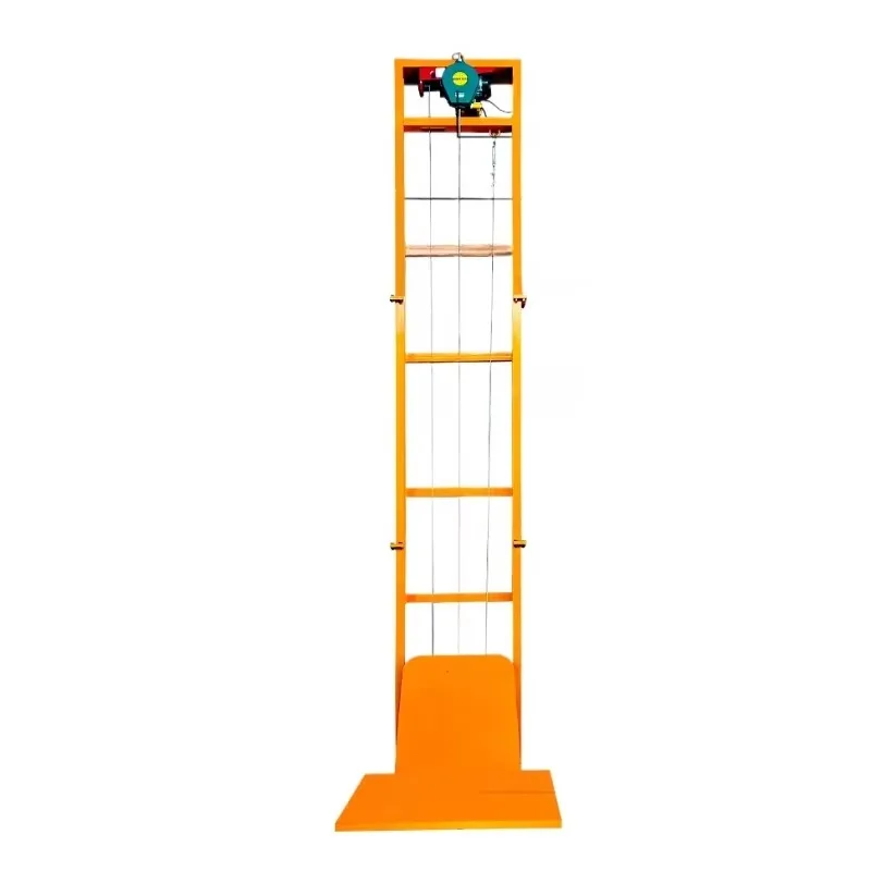 Small simple freight elevator household electric lift hoist warehouse loading and unloading elevator