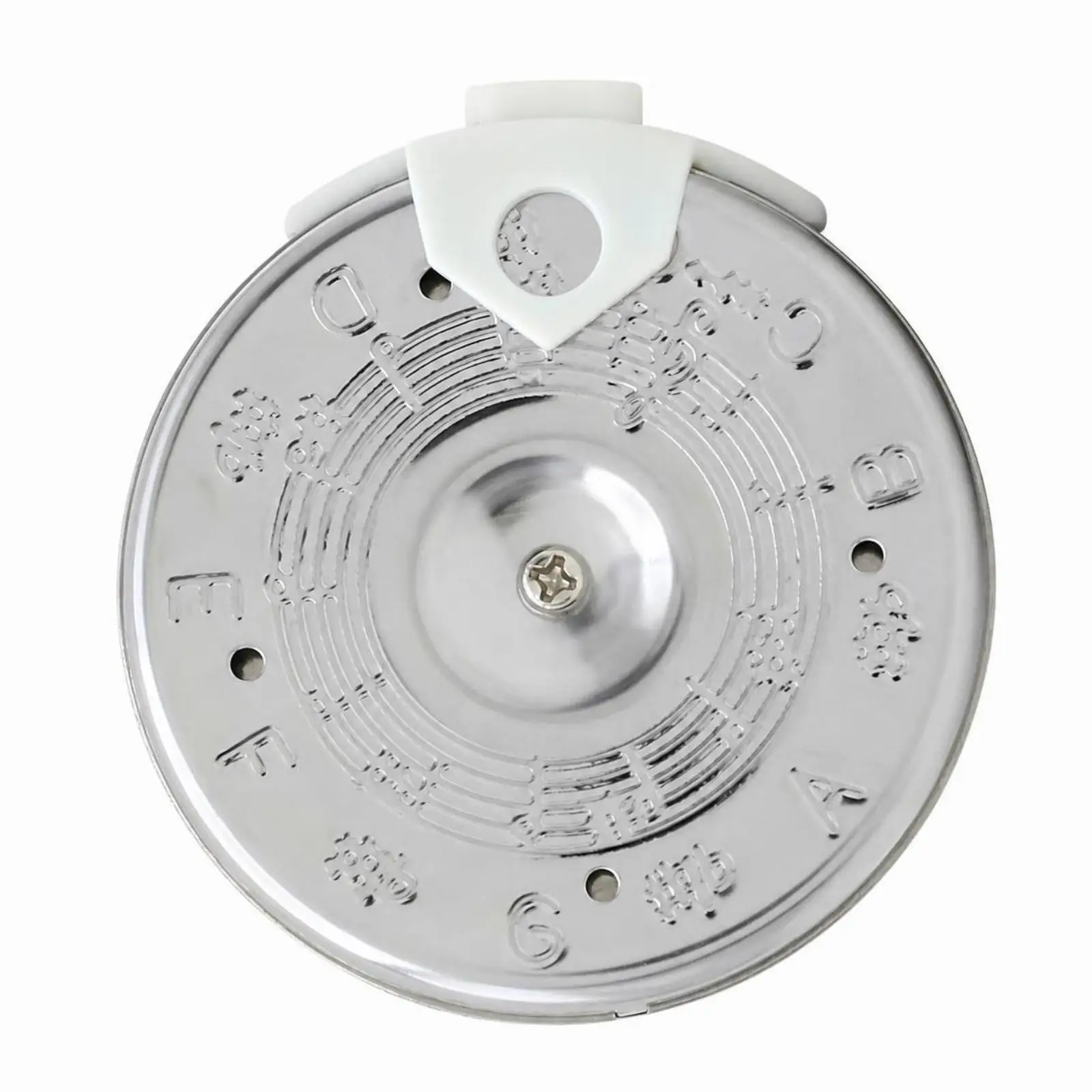 Reliable Pitch Pipe Tuner for Musicians Compact Silver Body with Engraved Notes for Tuning