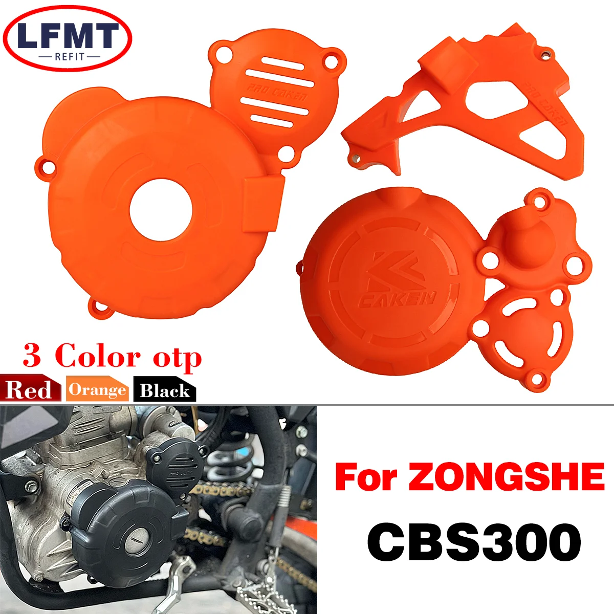 

For Bosuer BSE M6 J1 X6 ZongShen 300cc CBS300 Motorcycle Magnetic Motor Clutch Driver Sprocket Engine Protection Cover 2001-2023