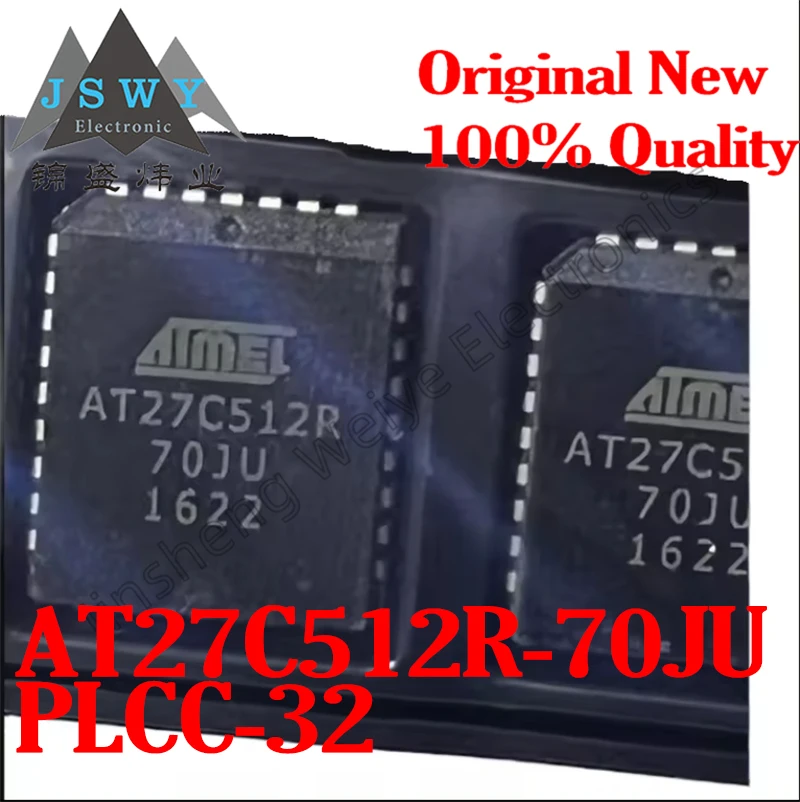 

(1/10 pieces) AT27C512R-70JU PLCC-32 AT27C512R/512Kbit OTP EPROM/New original spot Electronic
