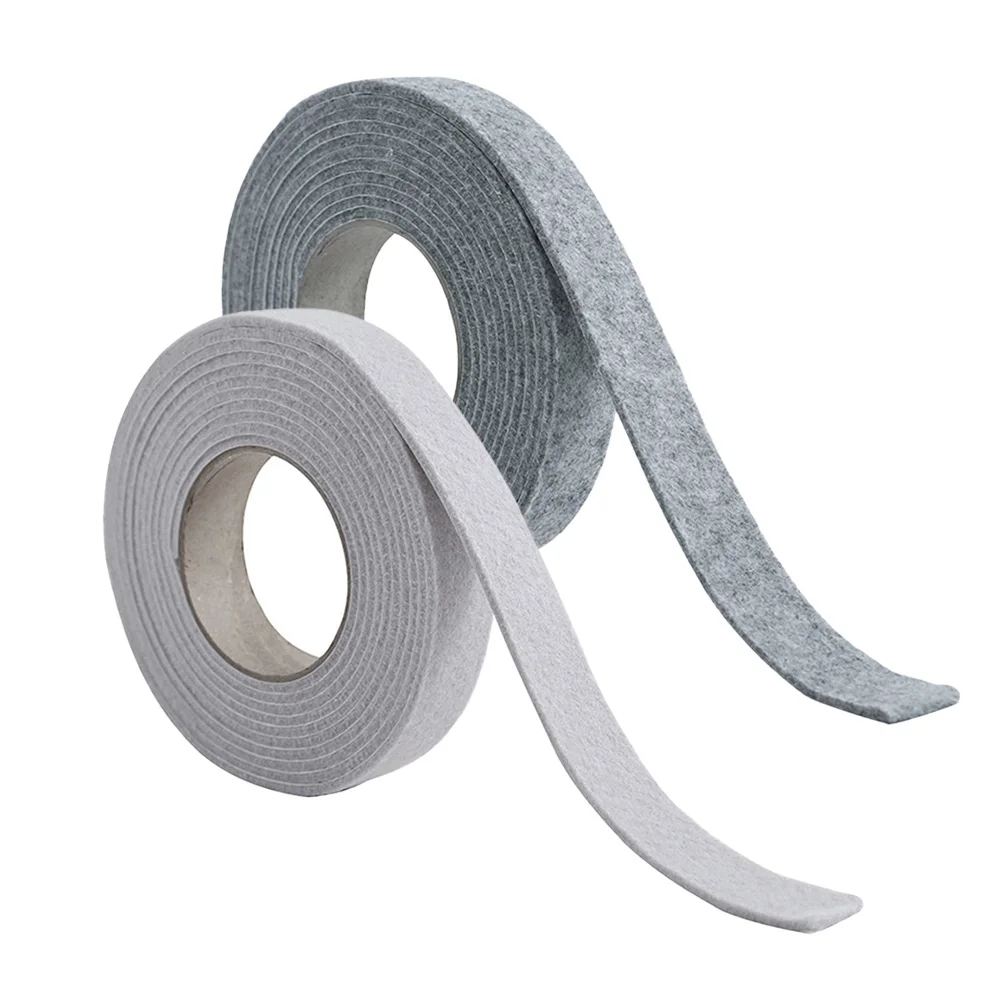 2 Rolls Window Anti-condensation Sealing Strips Absorb Water Keep Dry Felt Cotton Tape Window Glass Anti-Absorbent Tape ﻿