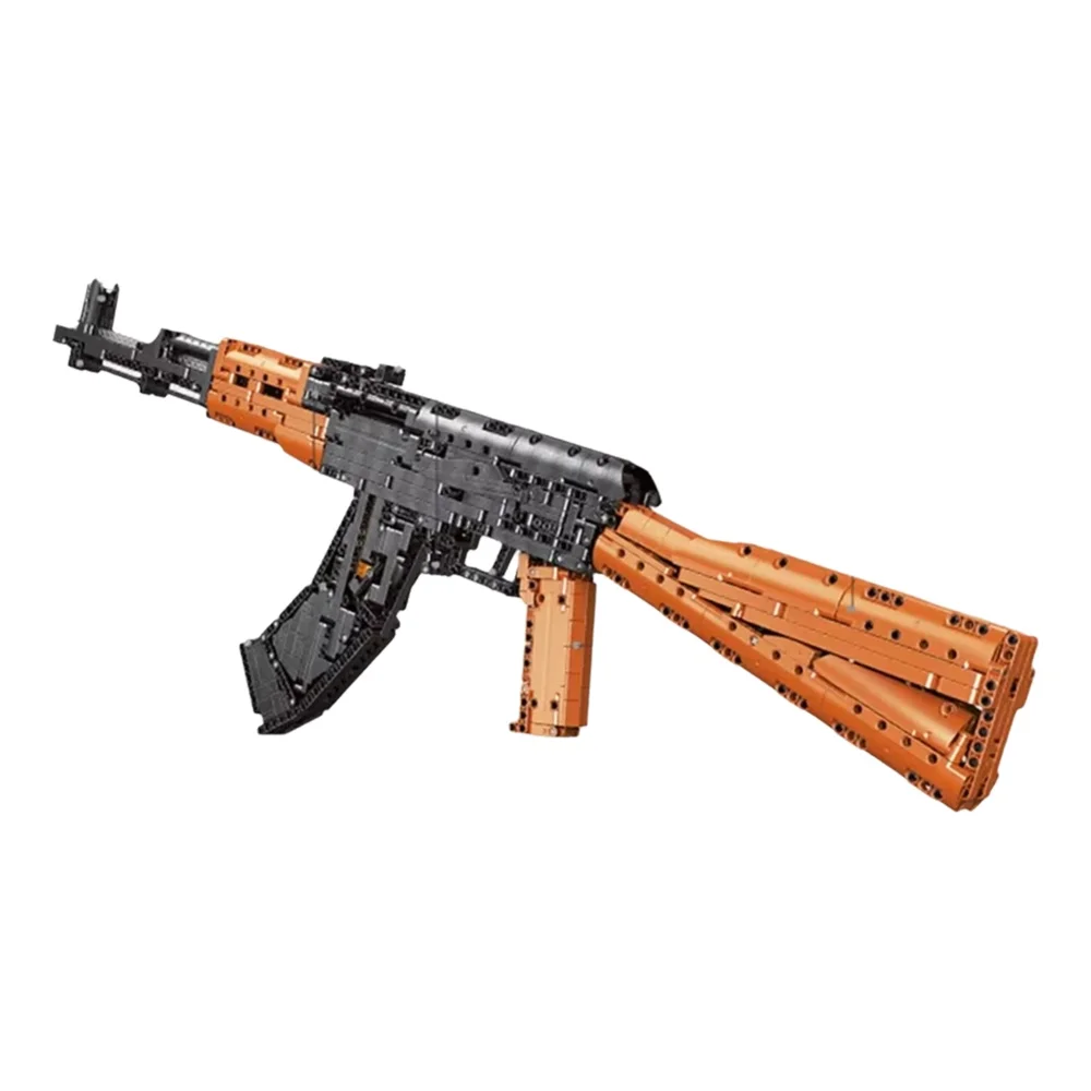 1423-delige AK47 Aanvalsgeweer Bouwstenen Militaire Serie Geweer Educatief Bouwspeelgoed Model Geweer Jongens Cadeau voor de Feestdagen - afbeelding 2