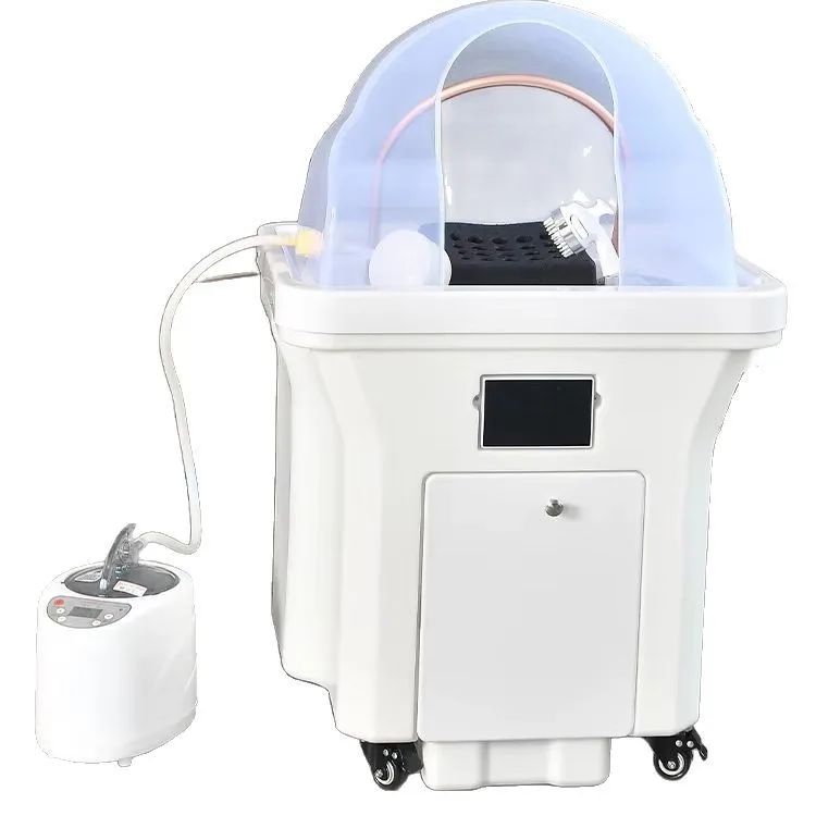 Removable hair treatment equipment beauty salon grafting shampoo basin with constant temperature water circulation fumigation