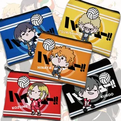 Anime Haikyuu!! Schattige Mode Canvas Portemonnee Portemonnee Draagbare Hinata Kageyama Tsukishima Kozume Kuroo