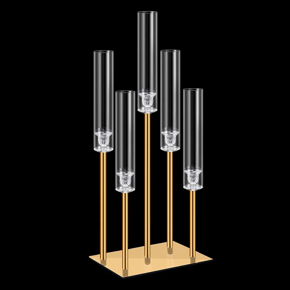 10 Stück Tischdekorationen, Metall-Kerzenhalter, Hochzeitsdekorationen – Detail 5
