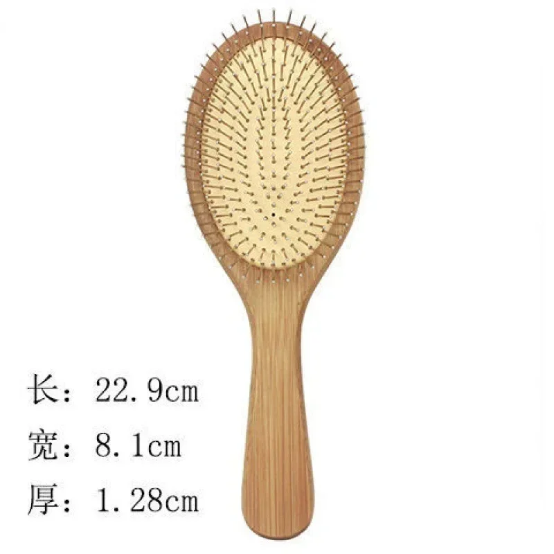 Wooden Steel Needle Air Cushion Comb Hair Brush Pin Hairbrush Scalp Massage Improve Hair Health Wood Paddle Detangling Comb