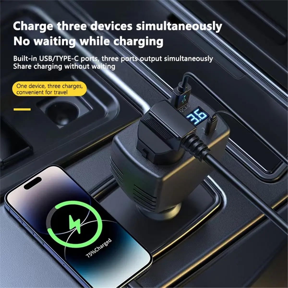 #80H (Metal+Plastic)Auto Power Inverter 150W DC 12V to 220V with USB Car Charger,Automotive Parts & Accessories