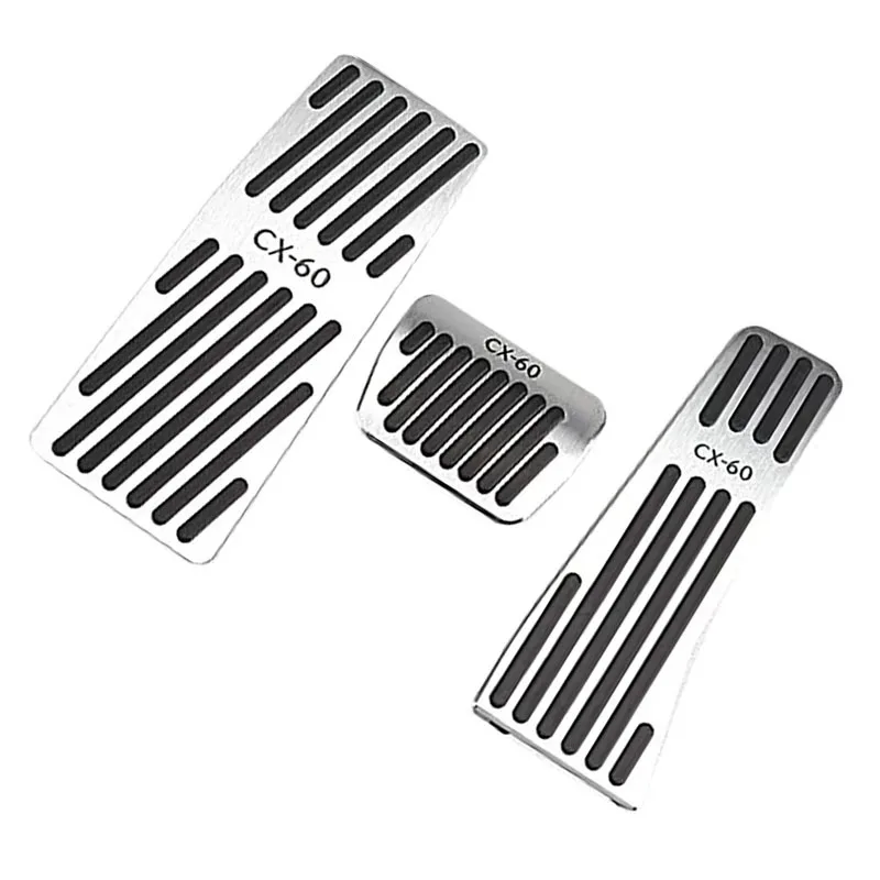 FOR Mazda CX60 CX-60 2022  Aluminum Foot Pedal Brake Gas Accelerator Clucth Non-Slip Pads