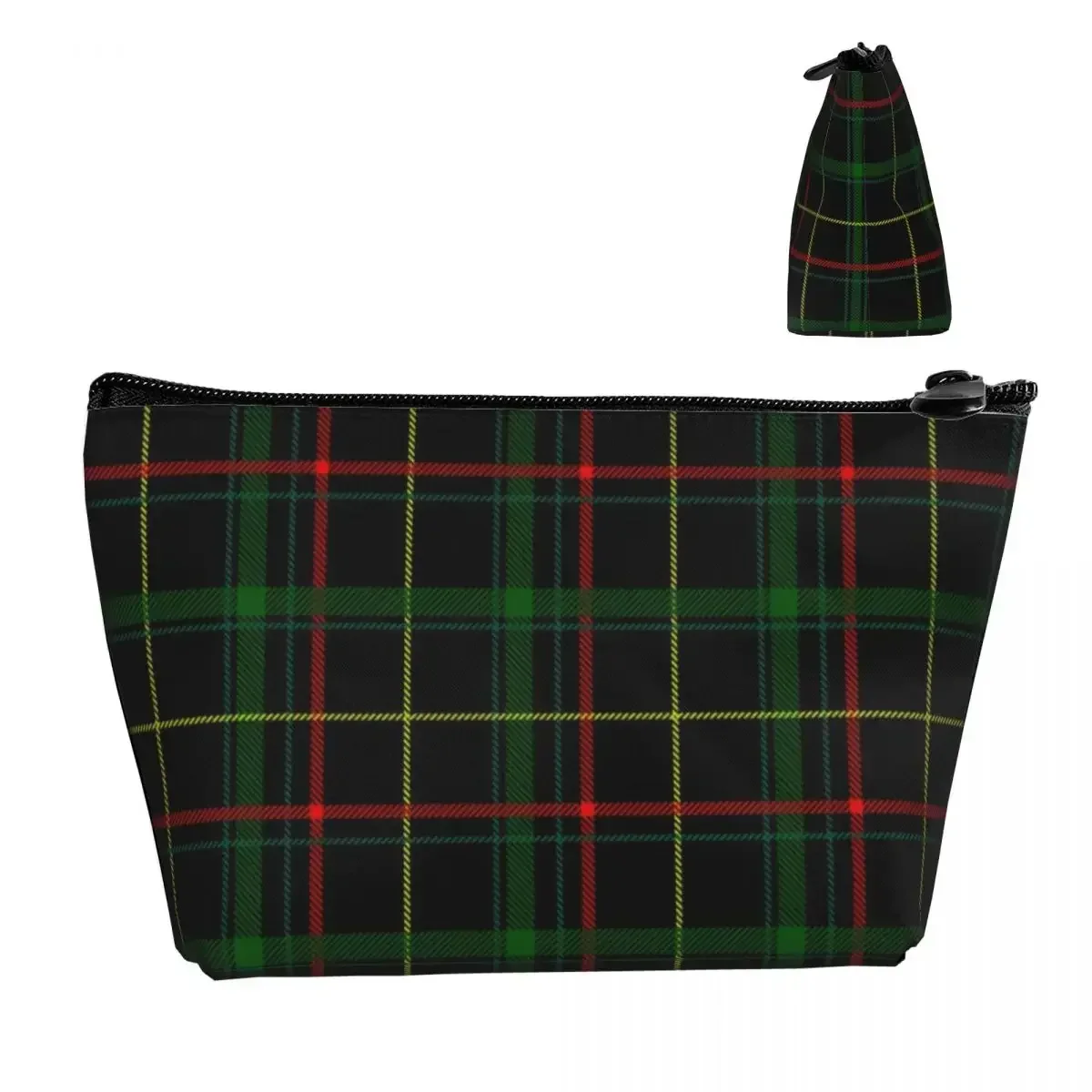 Black Watch Tartan Modern Makeup Bag Women Travel Cosmetic Organizer Cute Scotland Art Storage Toiletry Bags