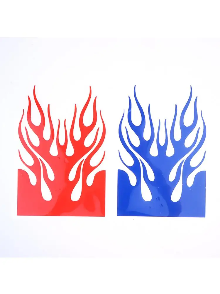 Motorrad-Flammen-Feuer-Kreativ-Aufkleber, wasserdichtes Vinyl, kratzfestes Dekor für Roller, Helm, Auto, Stoßstange – Detail 15