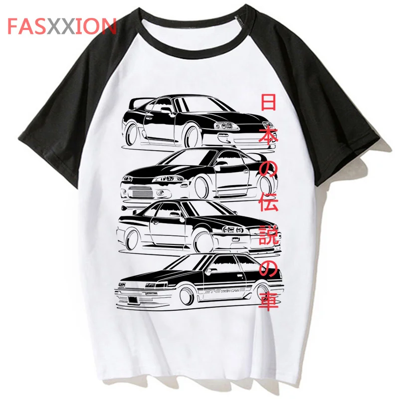 Jdm top tees tshirt men ulzzang japanese kawaii streetwear casual t-shirt tshirt streetwear