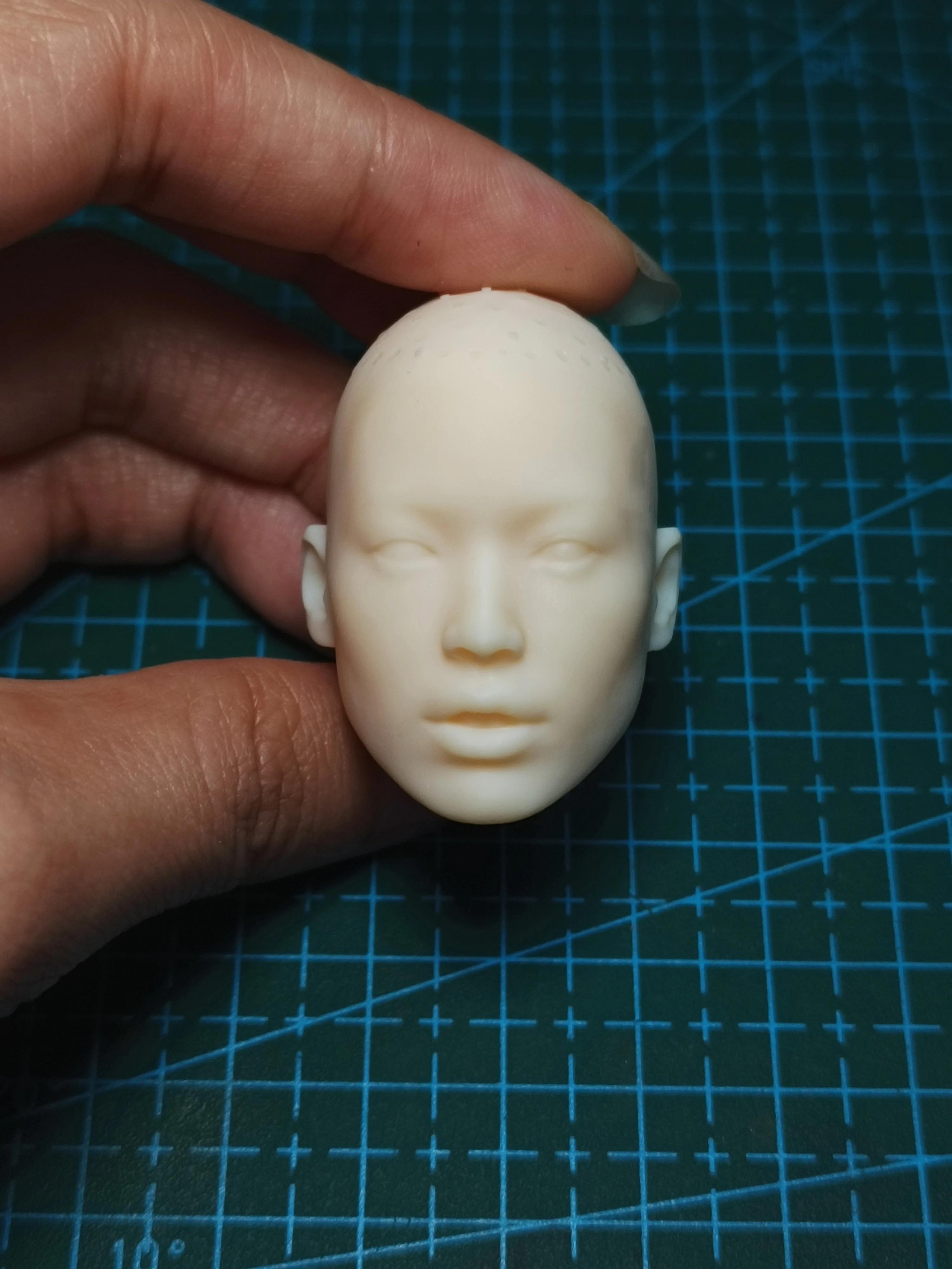 

1/6 Scale Shu Qi Singer Open mouth Expression Female Head Carving Asia Star Model For 12" Soldier Action Figure Toys