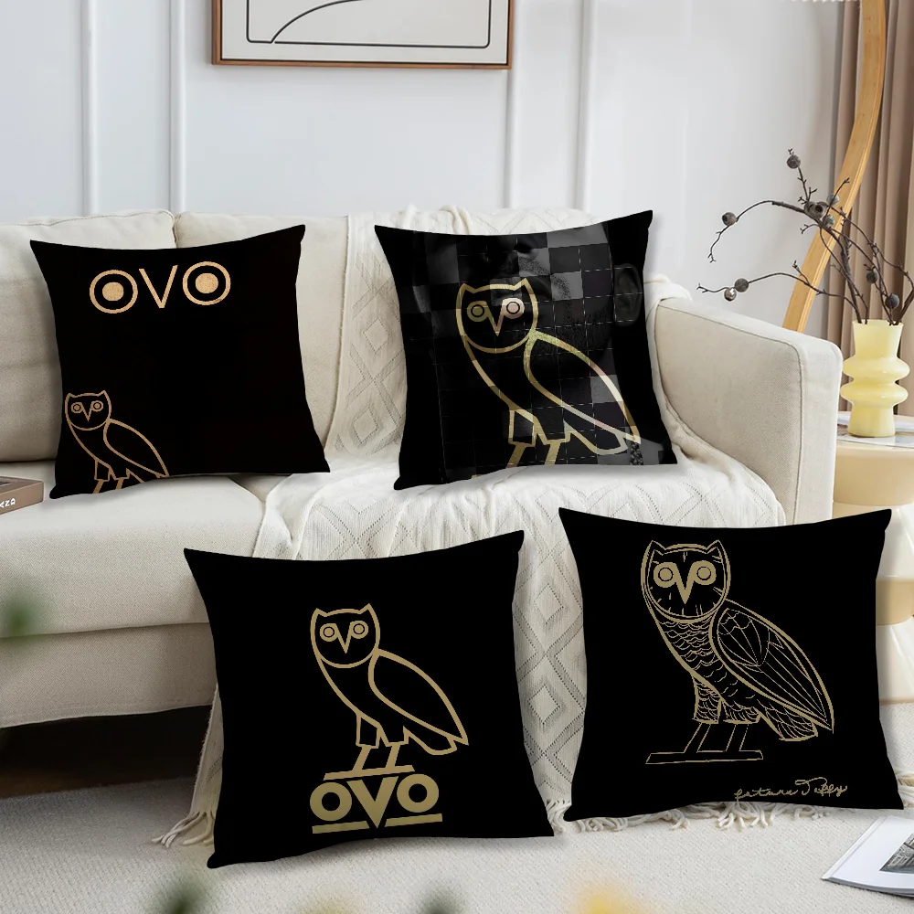 Fashion D-Drake Cool O-OWLSS cushion cover Living Room Accent Couch Back Support Square Lounge Restful Nap Companion Pillow Case