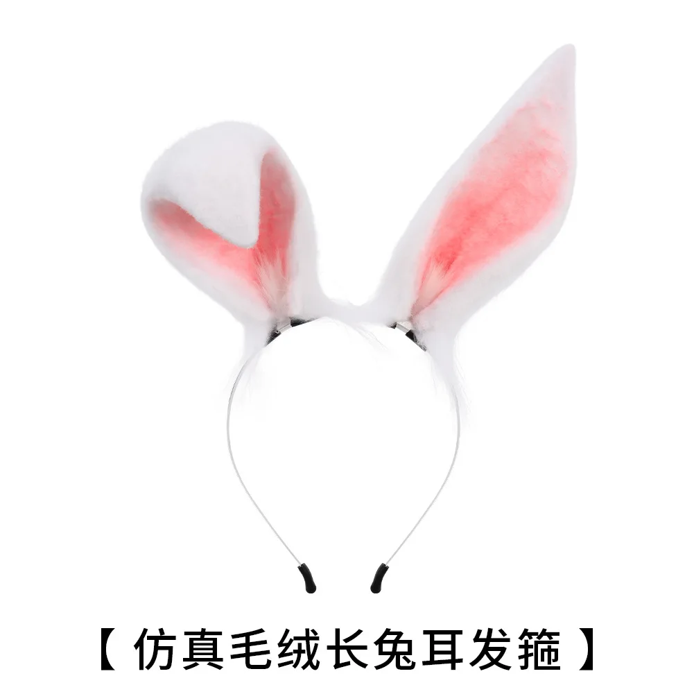 FOR COSPLAYING Rabbit Ear Headband Adjustable Simulation Plush Rabbit