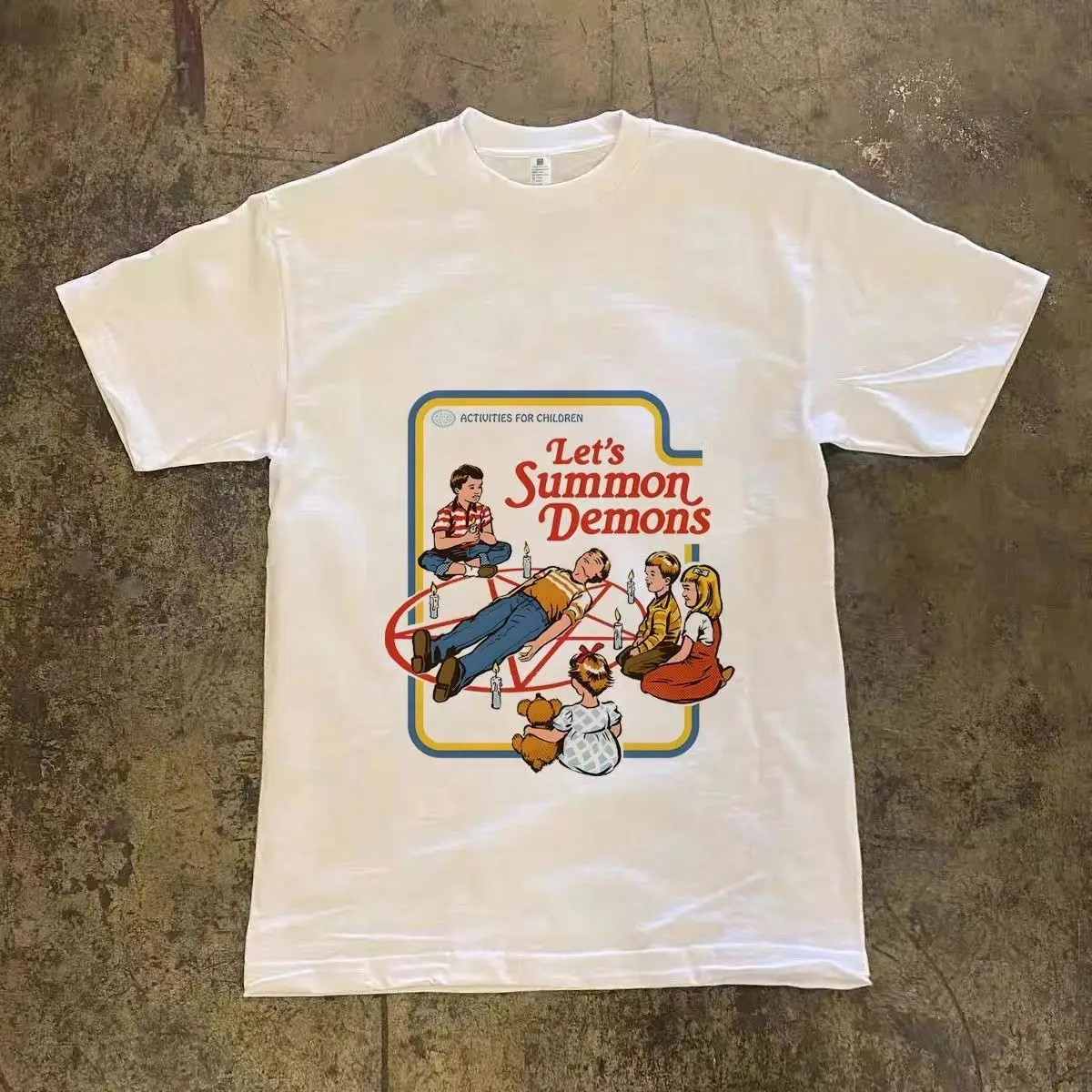 

100% Pure Cotton Couple's Niche Design Sense Fashionable Short-sleeved T-shirt, Versatile Loose American Top, Ins